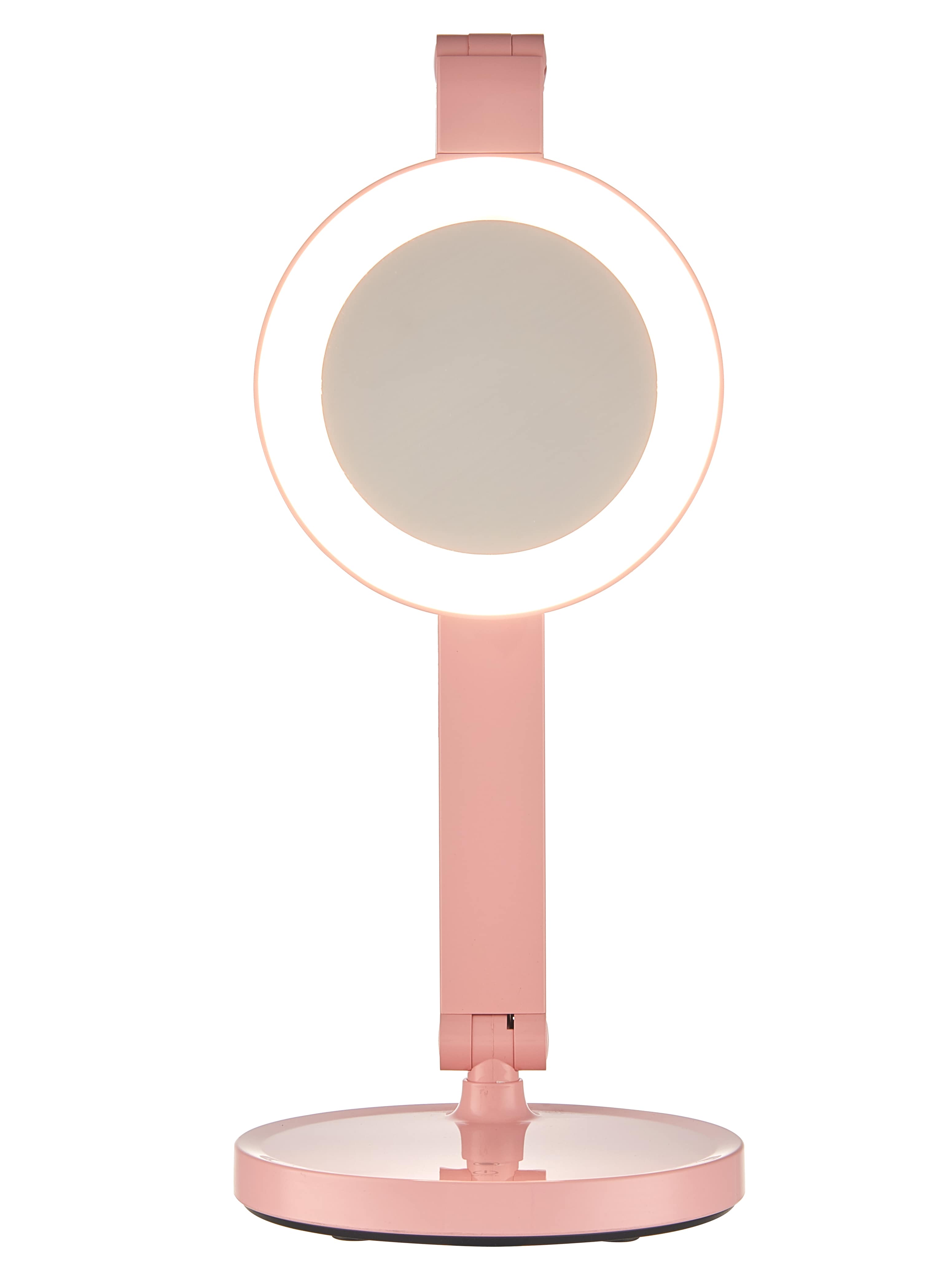 lámpara de mesa LED con espejo